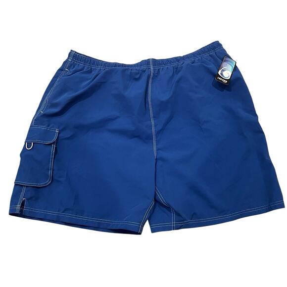 NEW Laguna Sport Swim Trunks Board Shorts Blue Mens Size 3XL Pockets Mesh Lined - Picture 1 of 14